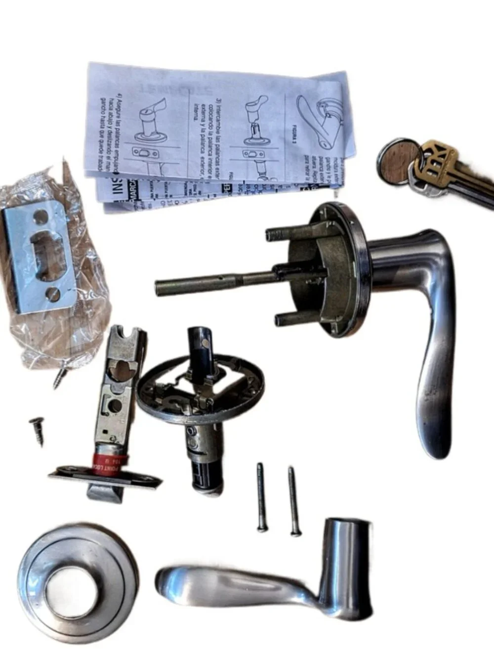 Wave Passage Lever Satin Nickel